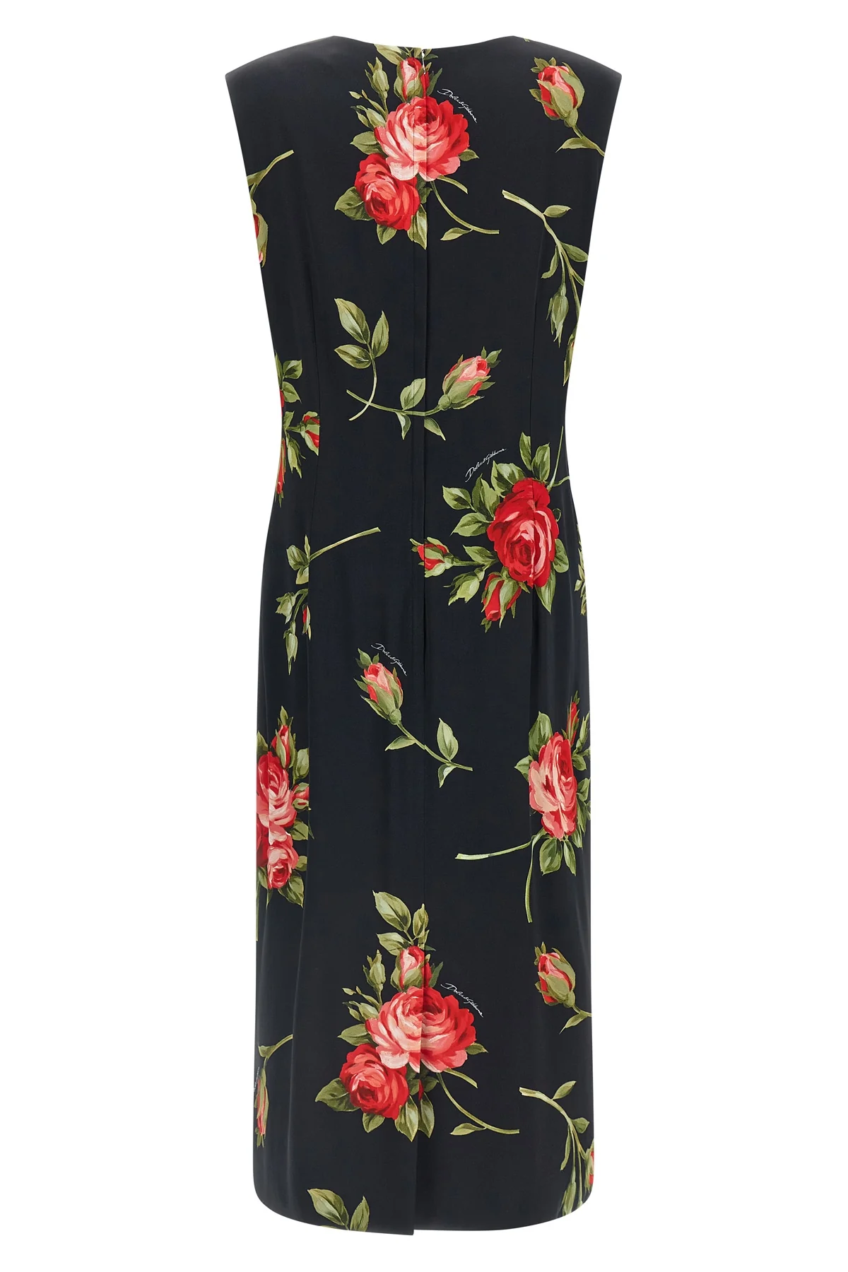 midi dress in viscose satin