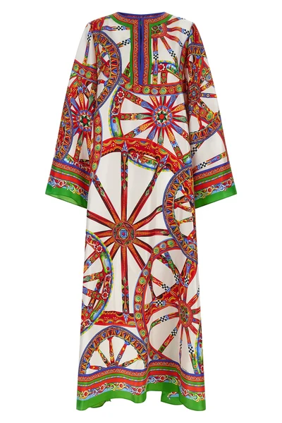 the dolcegabbana maxi dress in pure silk twill embodies the essence of sartoria