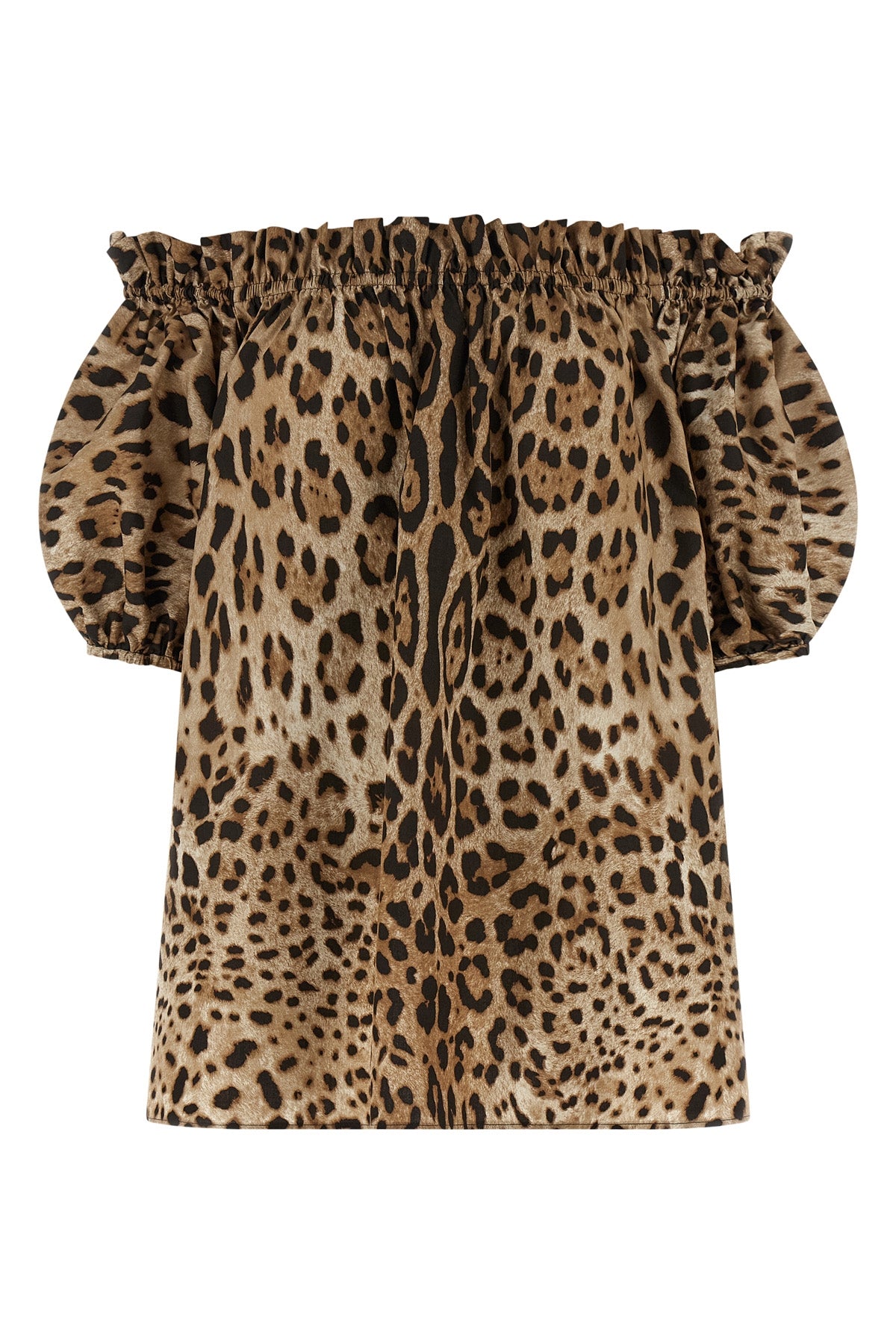 DOLCE amp; GABBANA 38 off-the-shoulder top in stretch cotton poplin