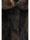 soft shearling jacket with shiny zipper pull