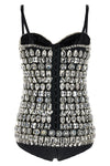 the dolce & gabbana bodysuit creates a sculptural silhouette through its precise