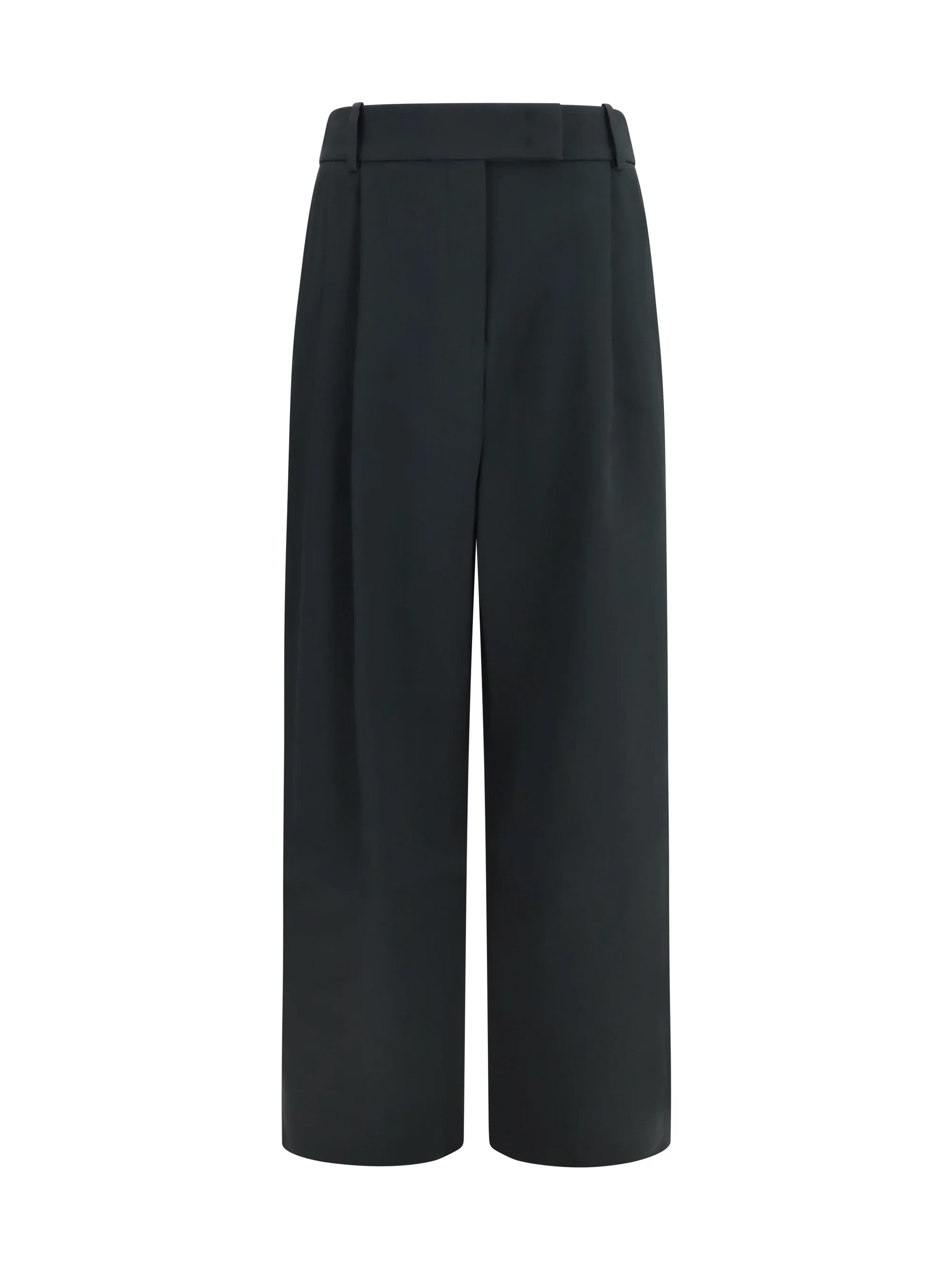 GIORGIO ARMANI 46 high-waisted wide-leg tailored pants