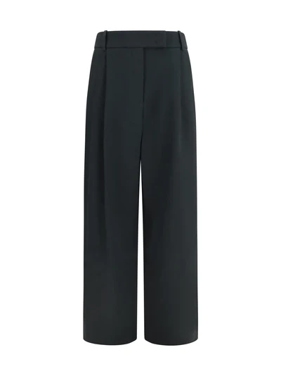 high-waisted wide-leg tailored pants