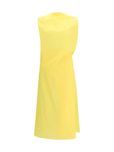 drapped midi dress