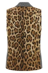 the dolce&gabbana vest defines a new concept of tailoring through a structured a
