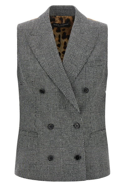 the dolcegabbana vest defines a new concept of tailoring through a structured a