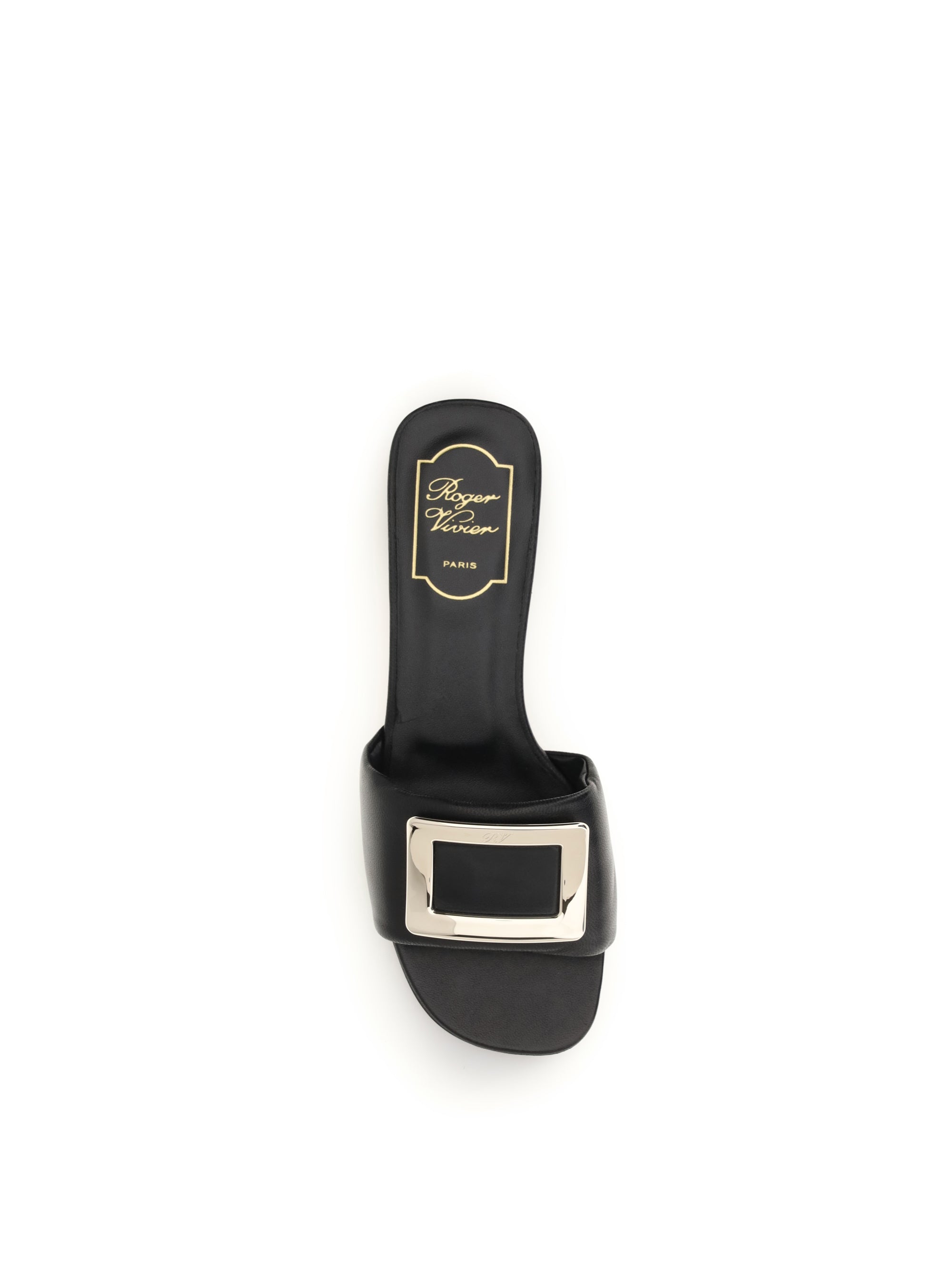 leather slide sandals
