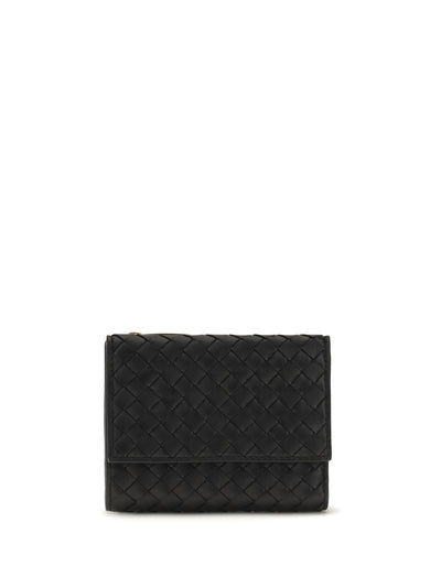 intrecciato trifold wallet