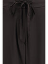 barrel-leg pants with drawstring in silk