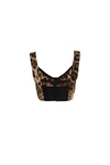 leopard print bustier top