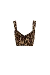 leopard print bustier top