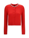 colonia cardigan with jewel collar