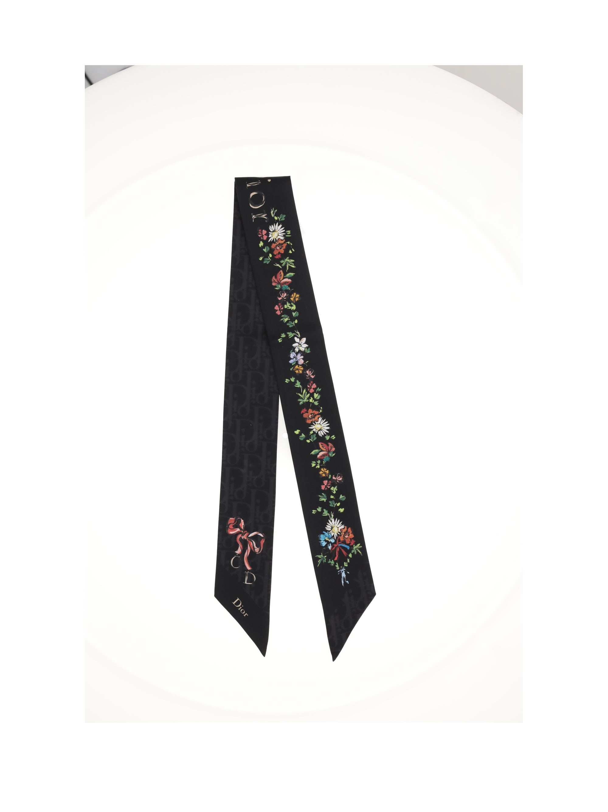 DIOR OS mitzah arabesque oblique scarf