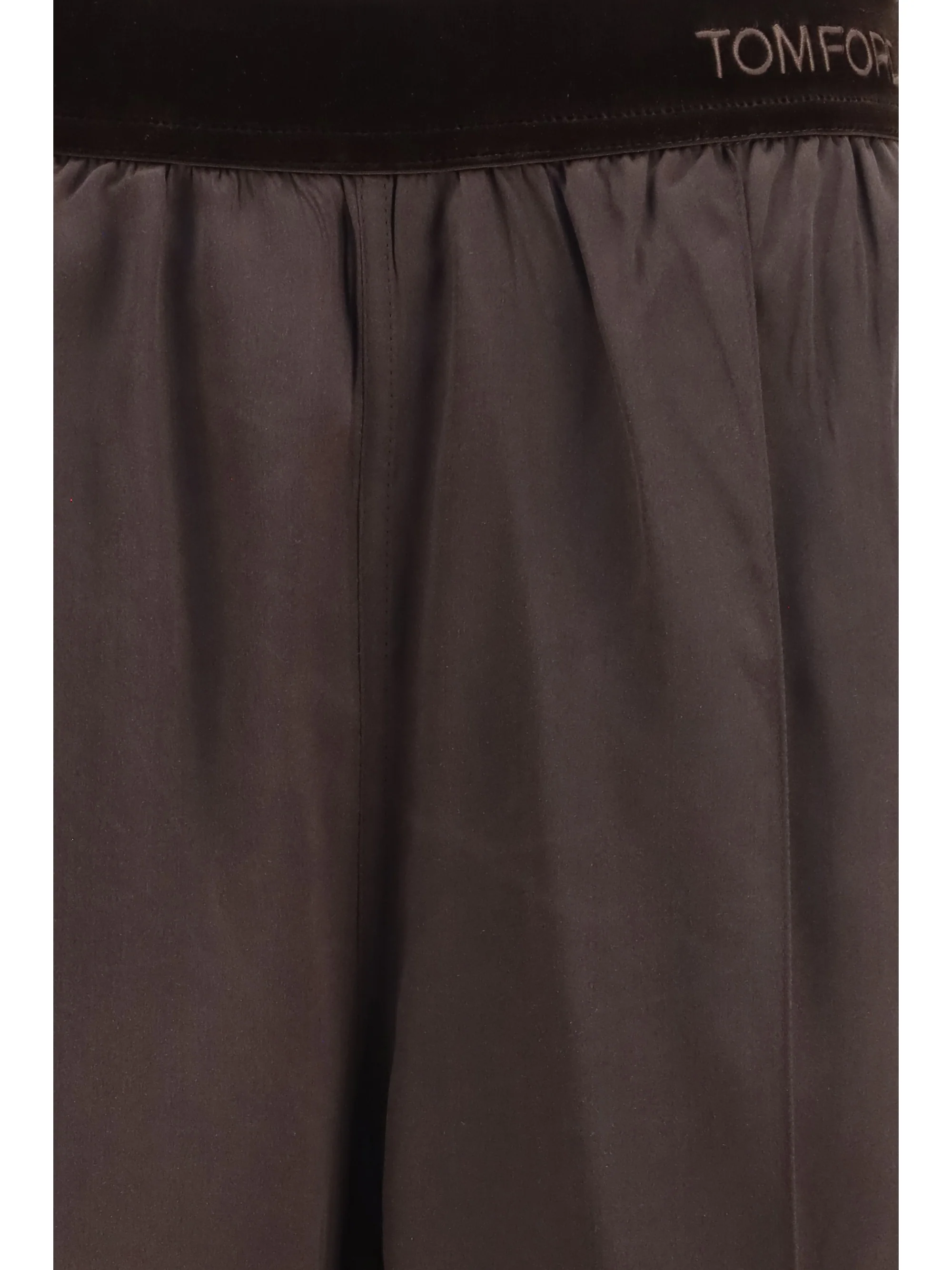 stretch silk satin pants