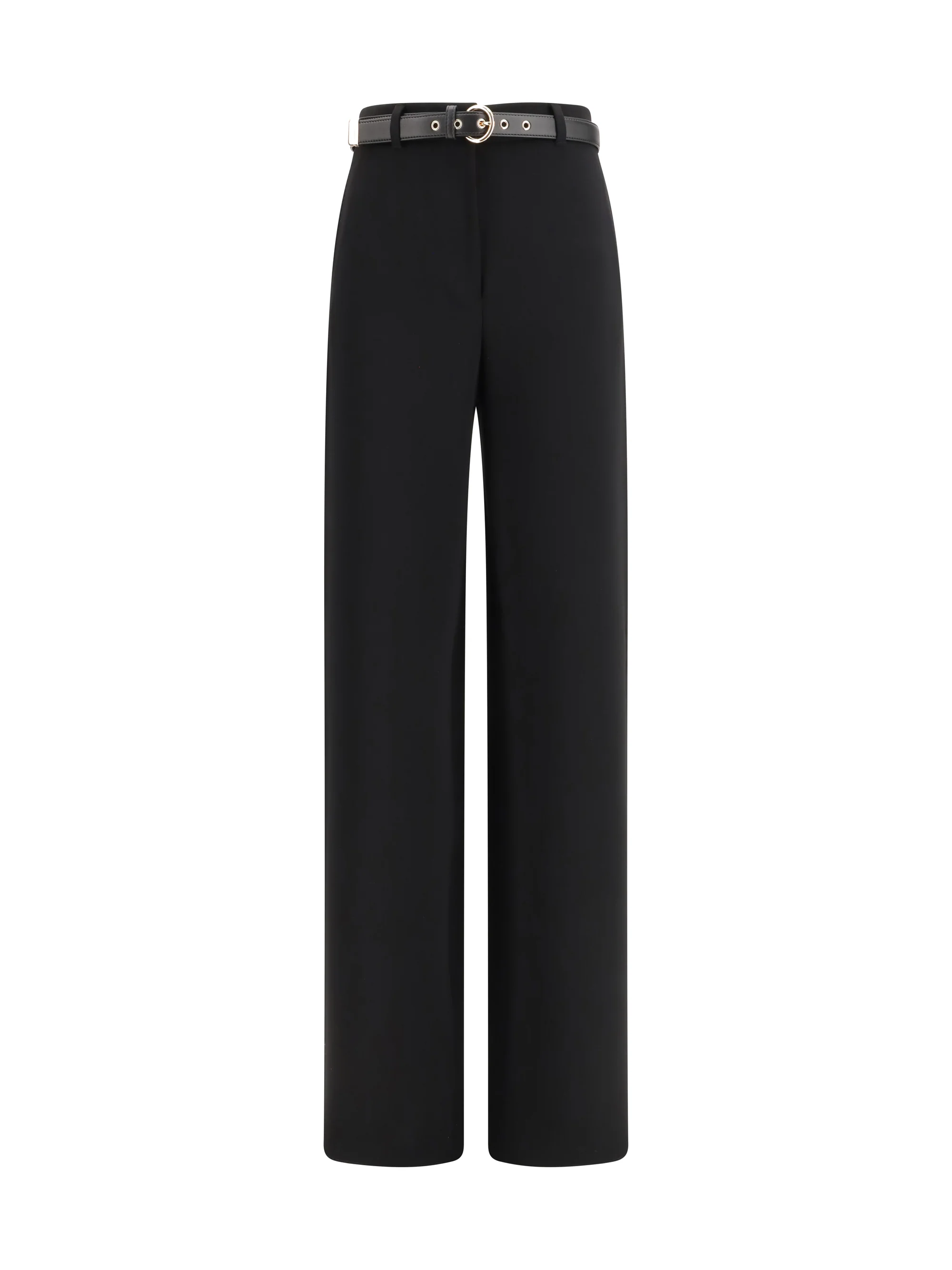 elegant pants with belt