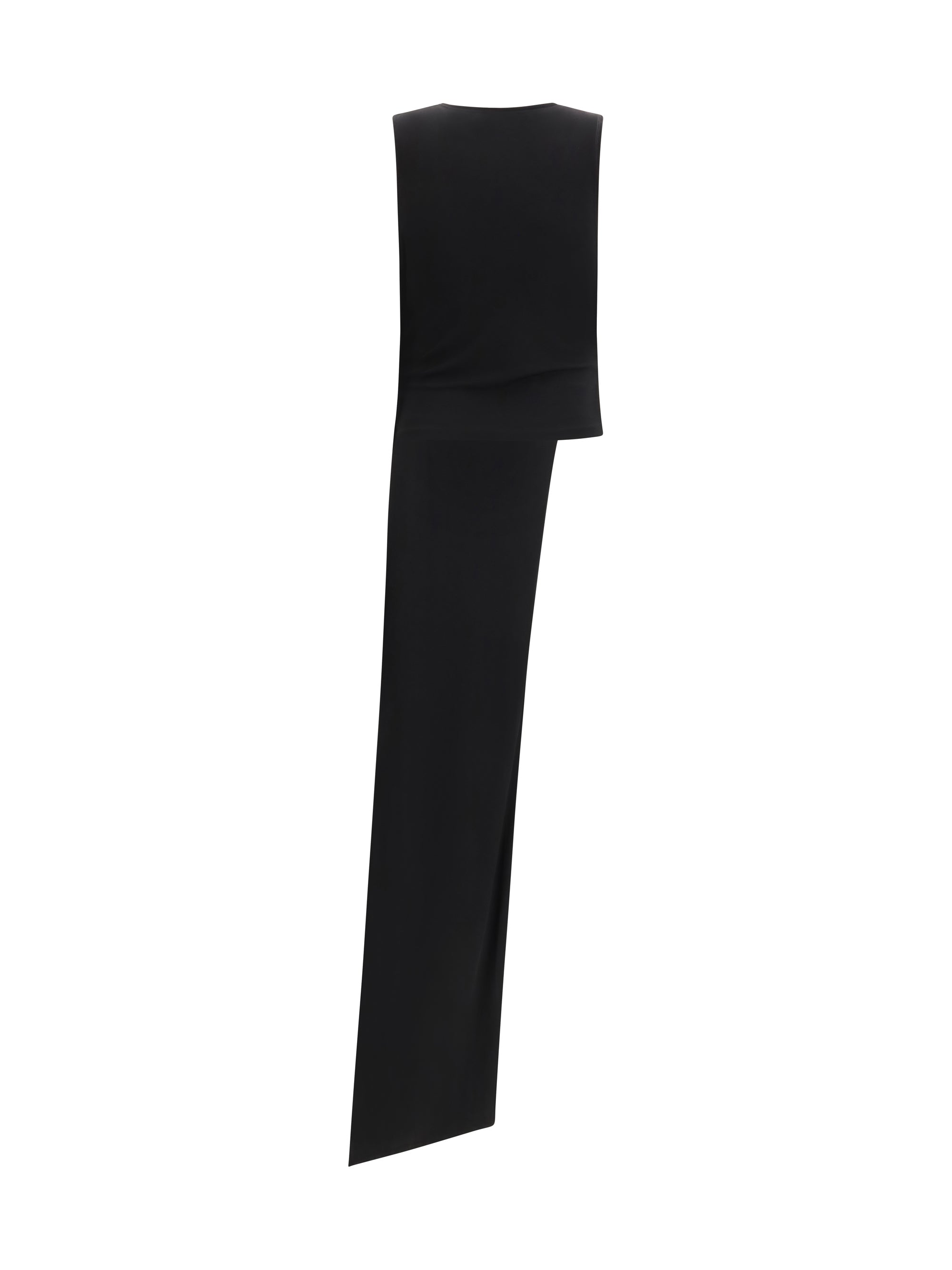 AMI PARIS M sleeveless top with lavallière neckline in jersey