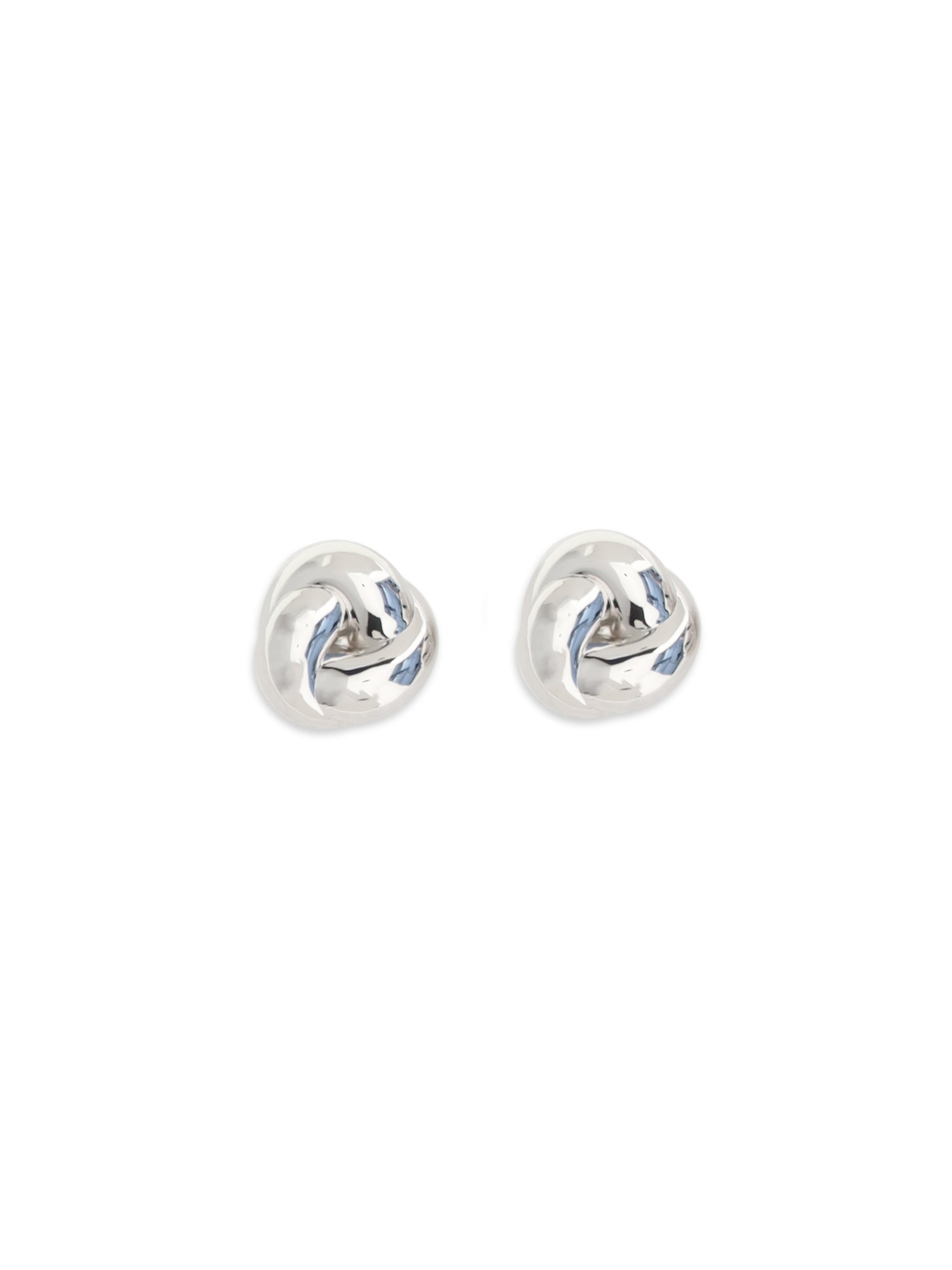SELF-PORTRAIT OS silver knot earrings