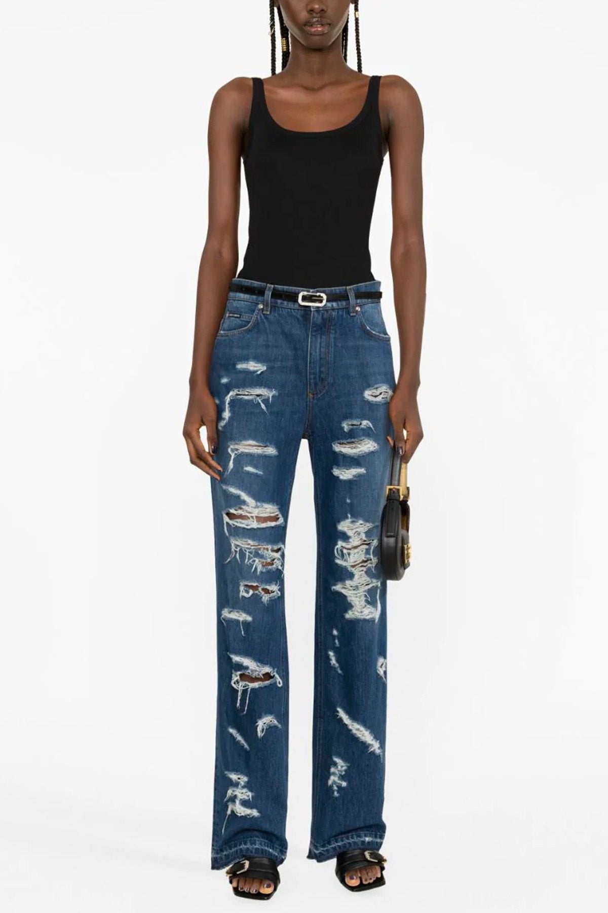 DOLCE amp; GABBANA 40 ribbed cotton tank top