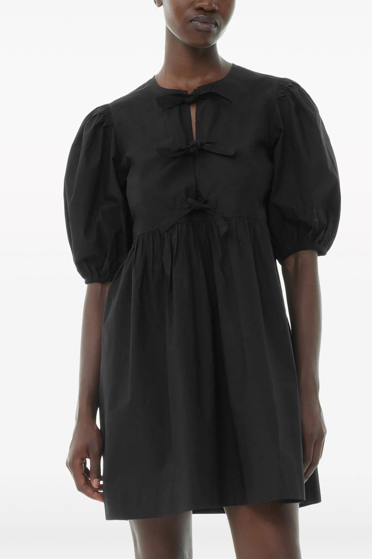 GANNI 34 cotton poplin dress