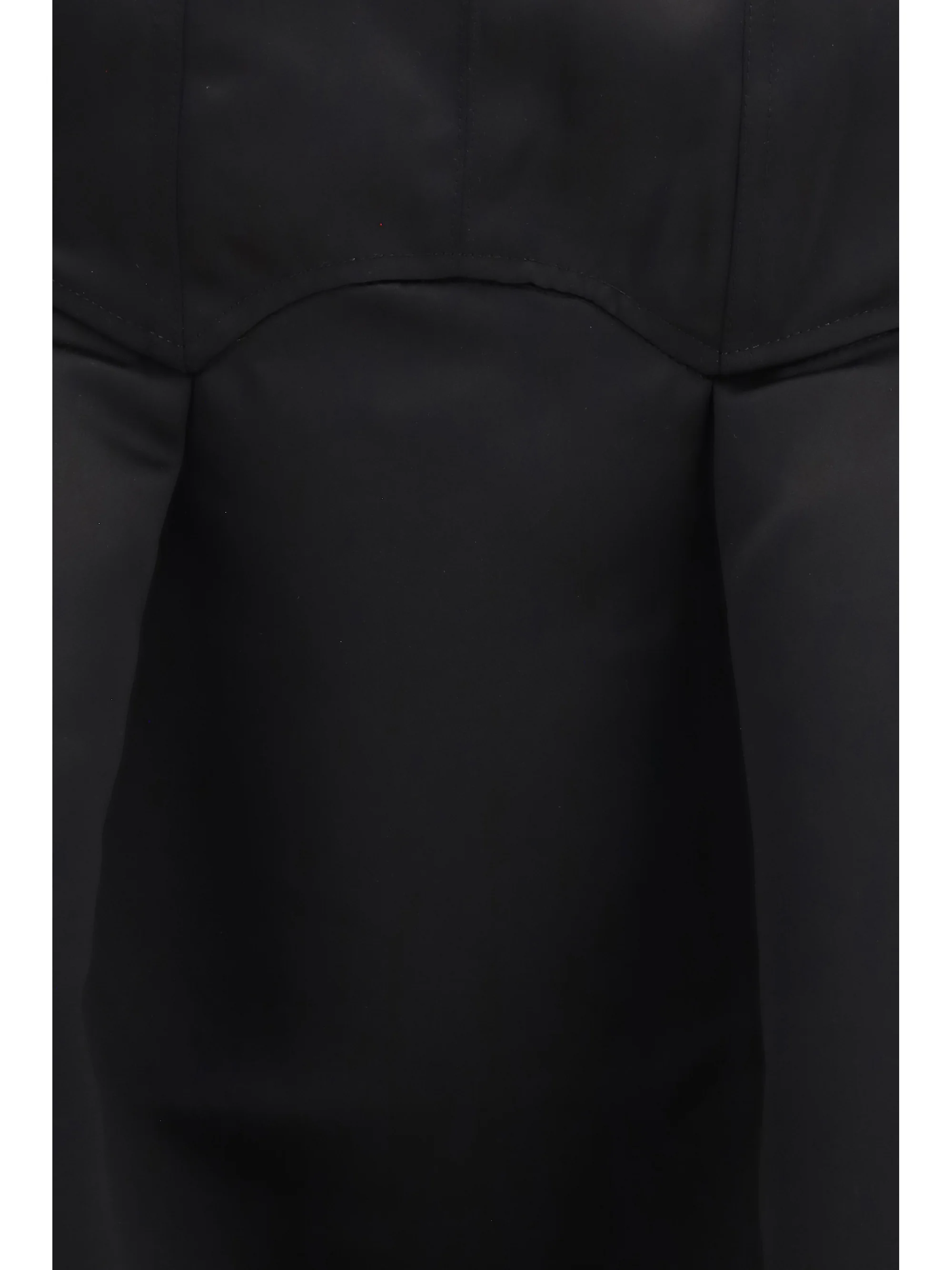 duchesse satin midi dress with corset