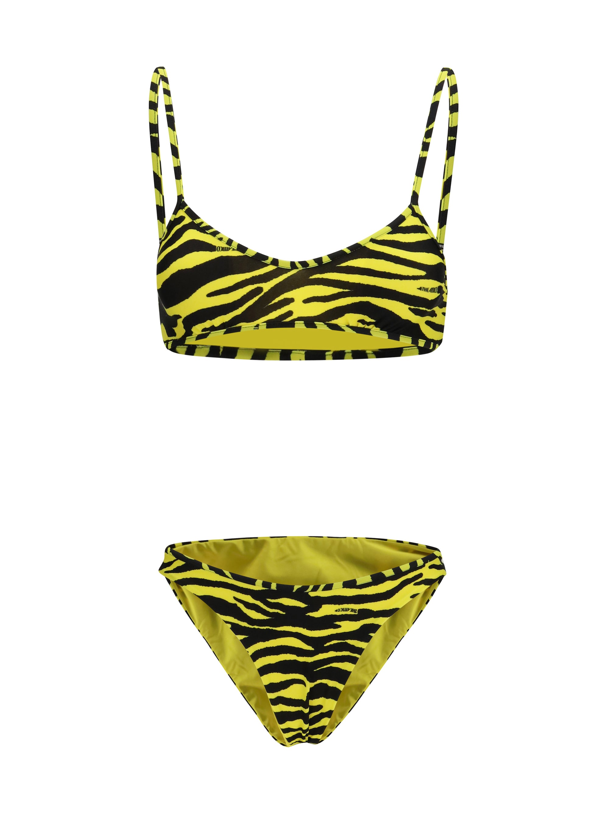 THE ATTICO M zebra-print bikini