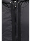 hooded padded vest in water repellent canvas