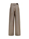 lurex wide-leg jeans