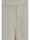cigarette pants in fluid viscose and linen twill