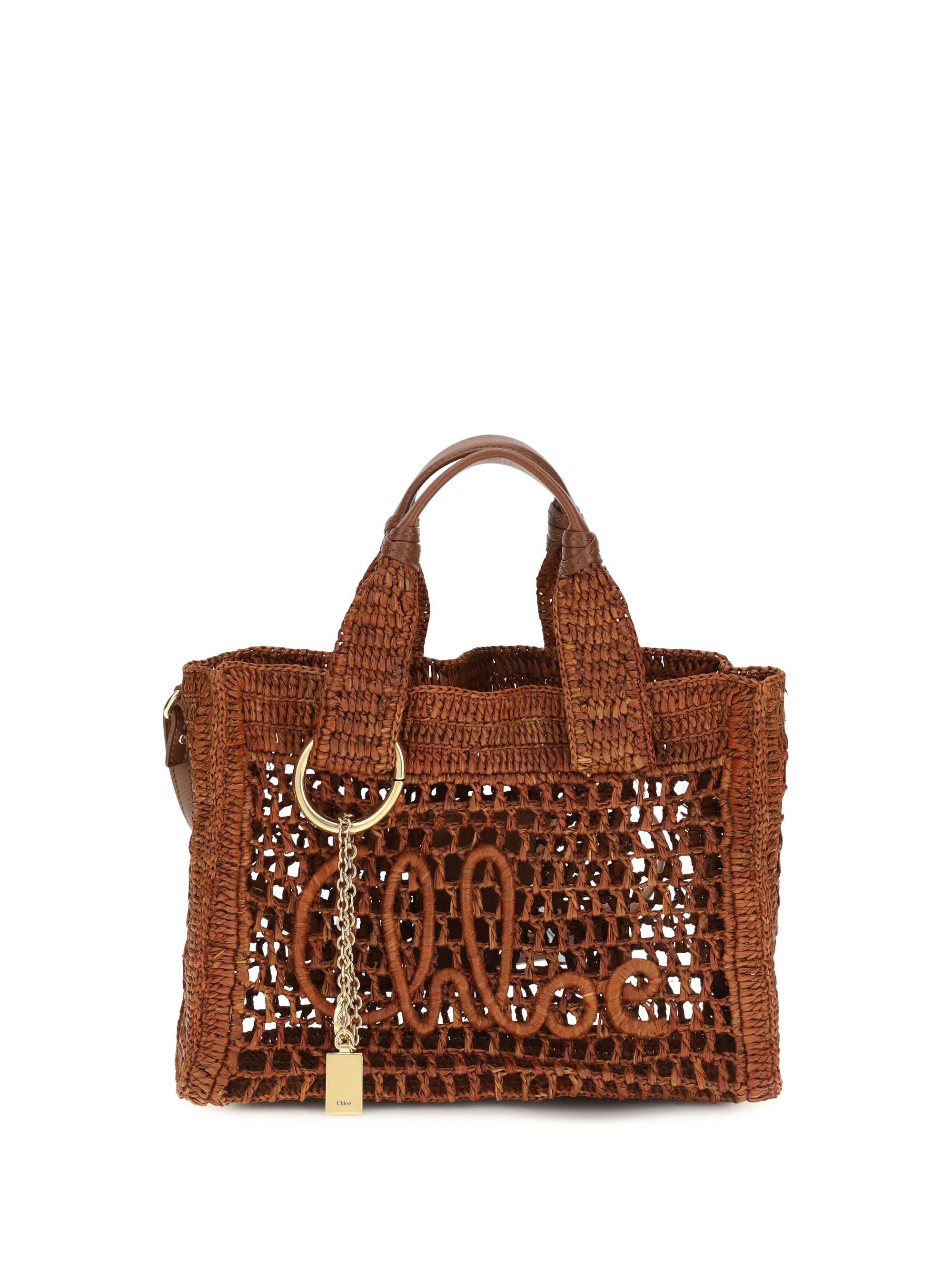 CHLOÉ OS small summer banana east-west tote bag