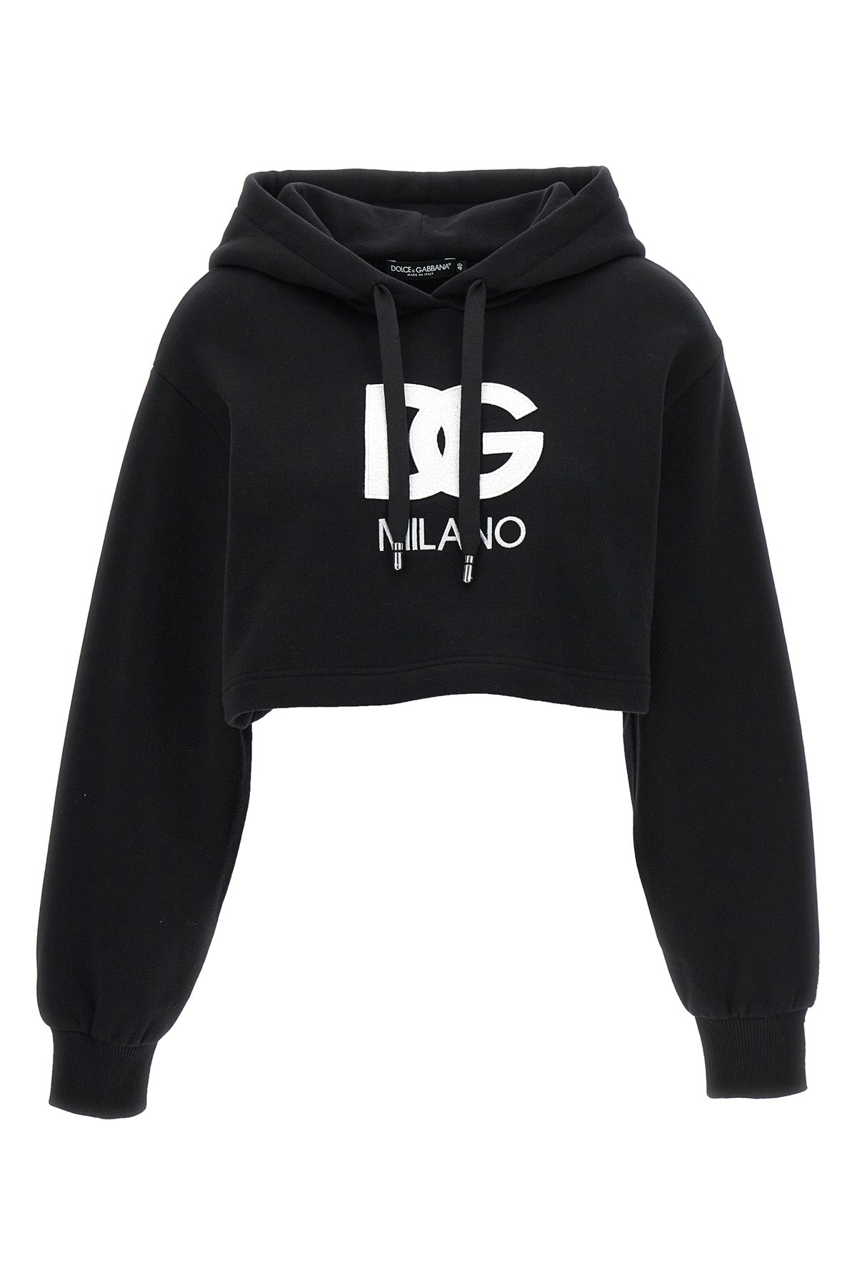 DOLCE amp; GABBANA 40 cropped cotton hoodie