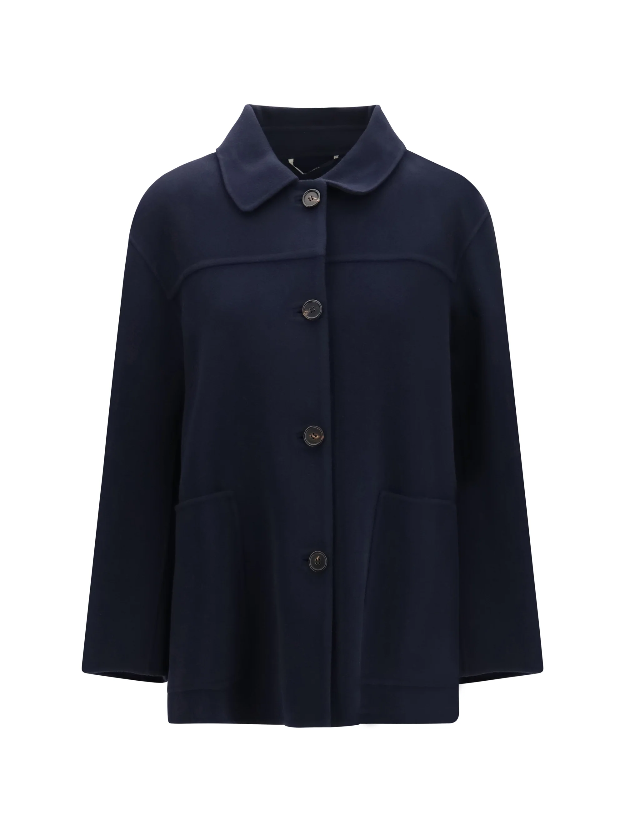 giugno short virgin wool coat