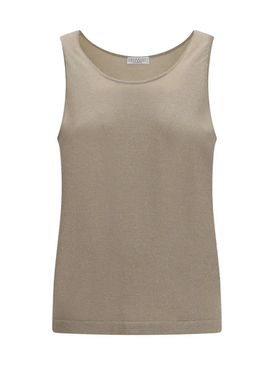 luminous knit tank top