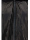 leather jacket with high collar