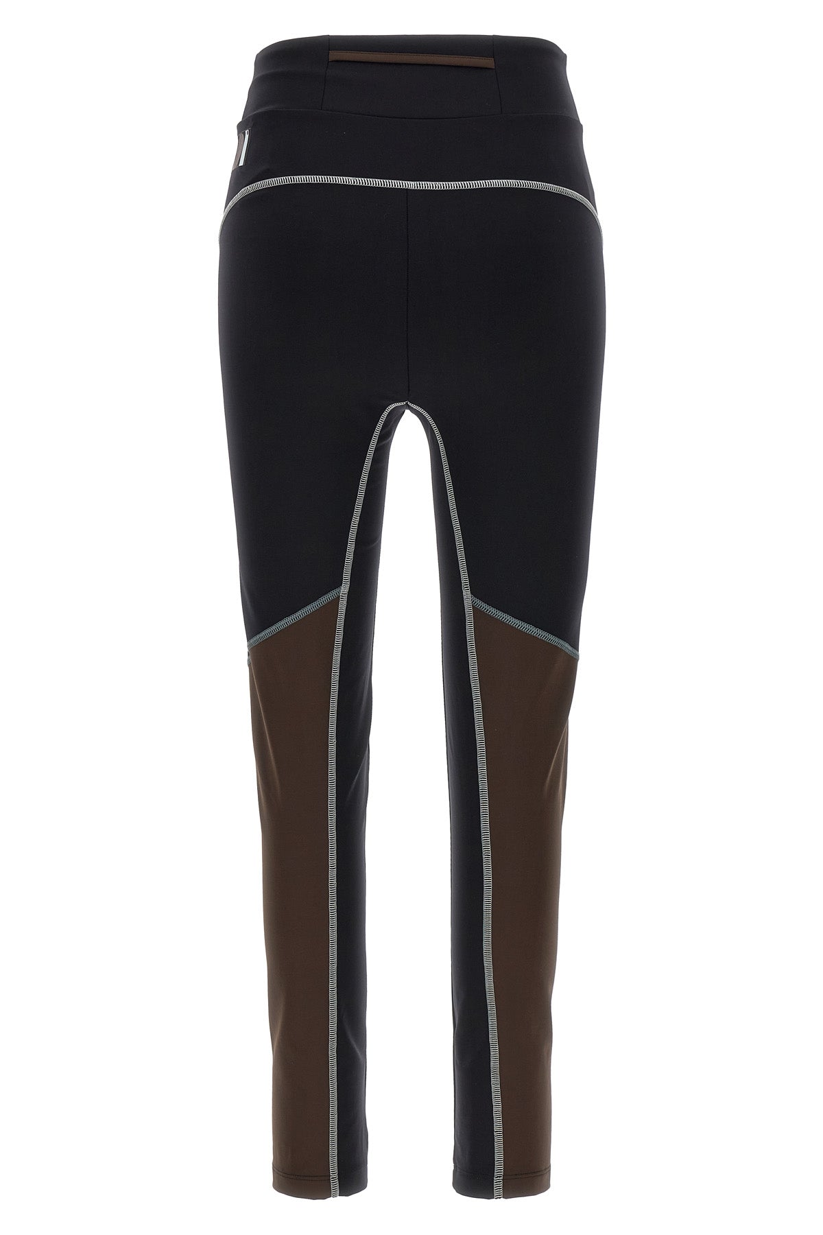 FENDI 36 color block leggings in technical fabric