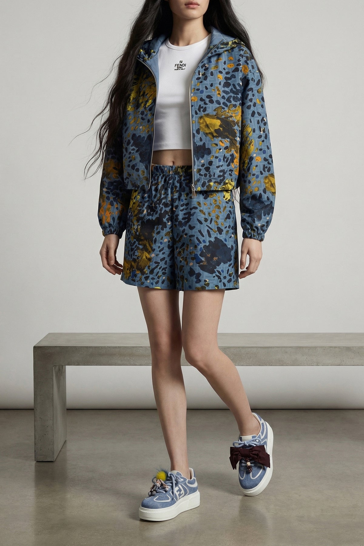 FENDI M ff nylon shorts