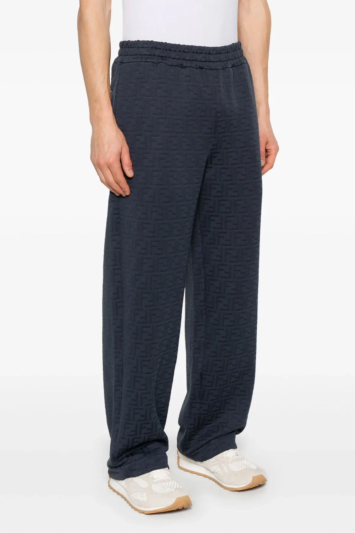FENDI L stretch cotton blend joggers