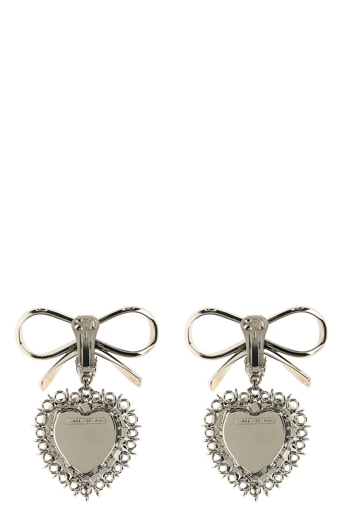ALESSANDRA RICH OS metal bow earrings