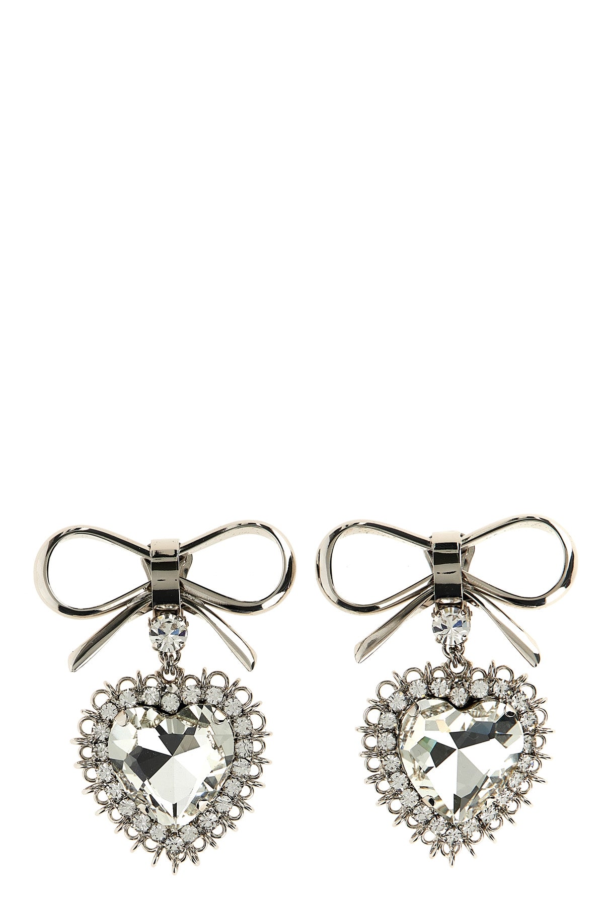 ALESSANDRA RICH OS metal bow earrings