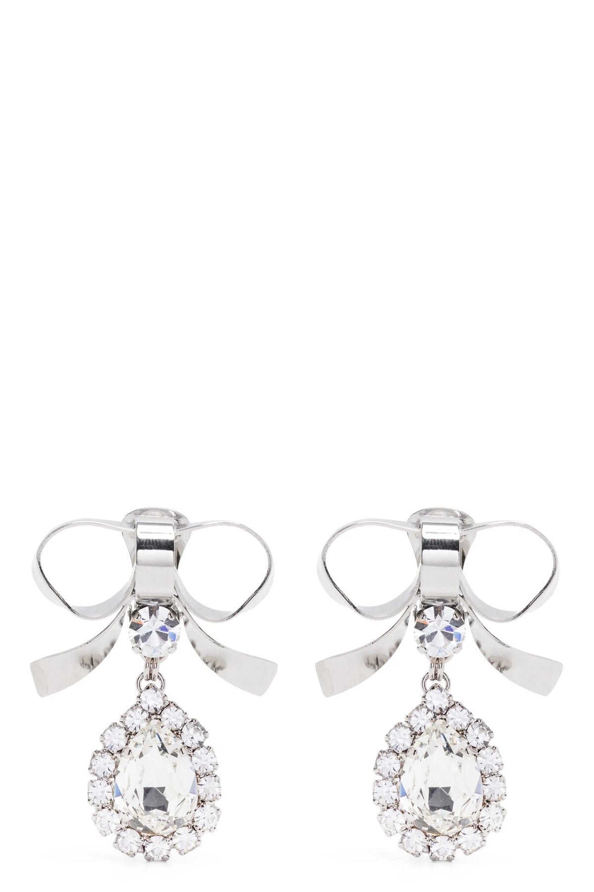 ALESSANDRA RICH OS metal bow earrings