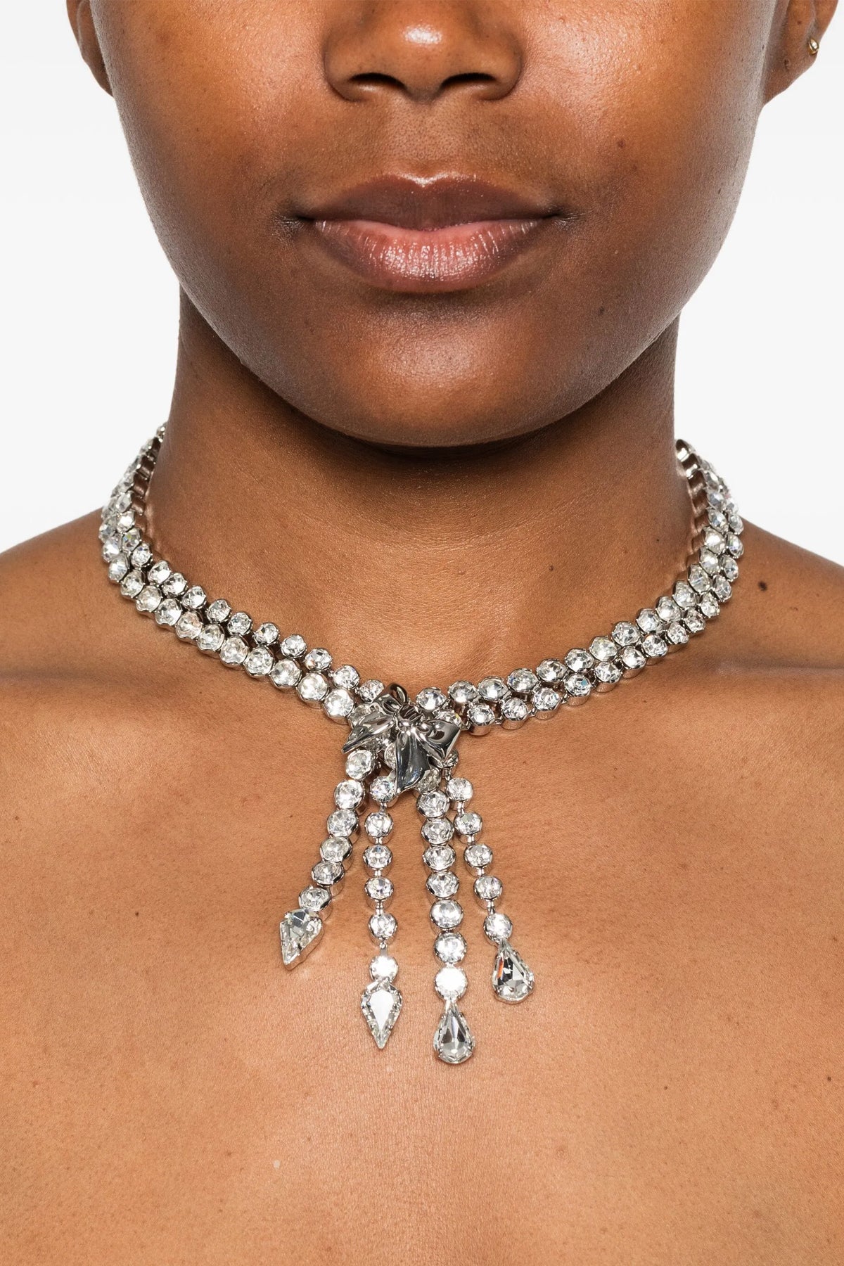 ALESSANDRA RICH OS metal necklace