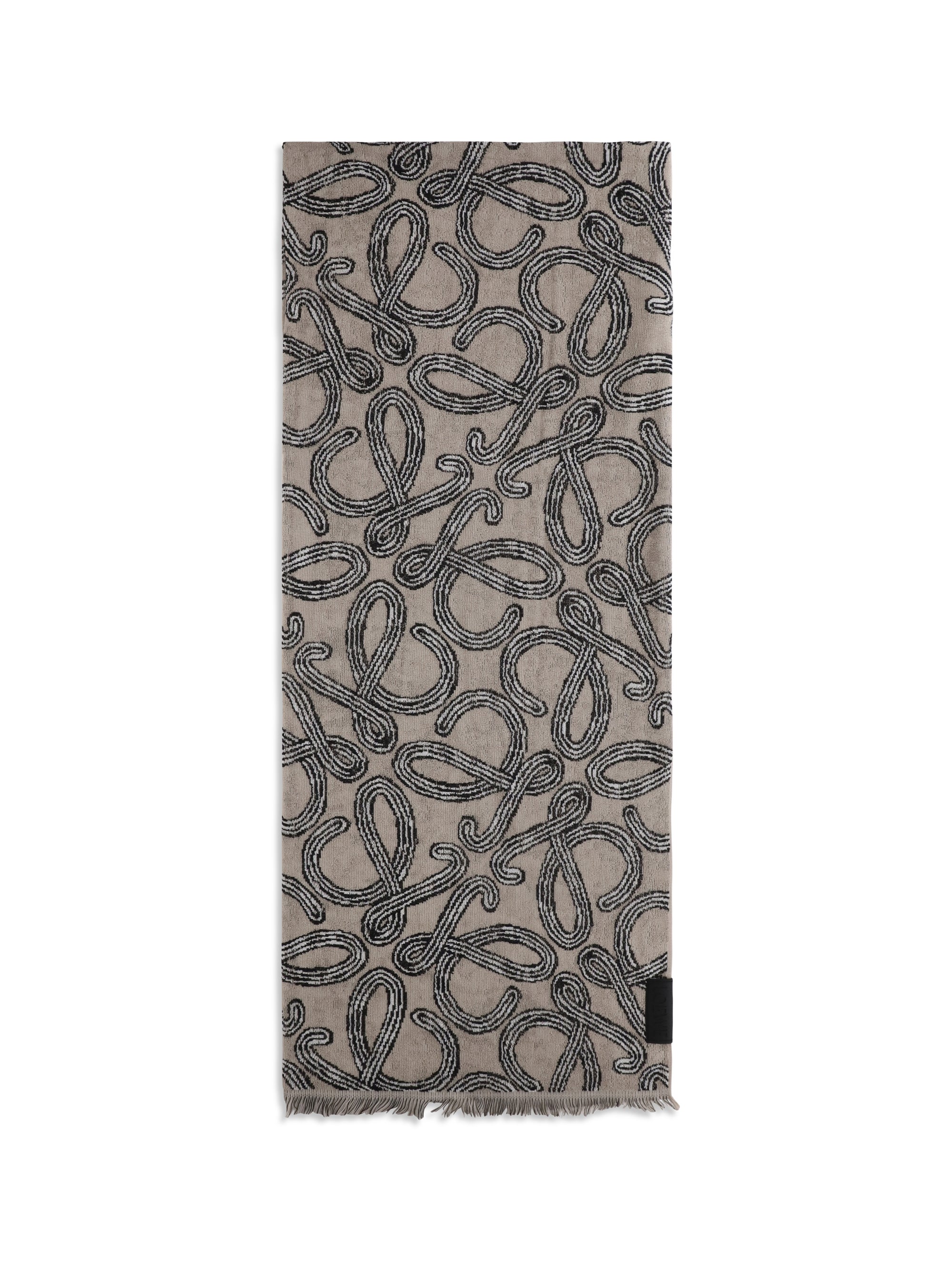 LOEWE OS jacquard cotton terry towel