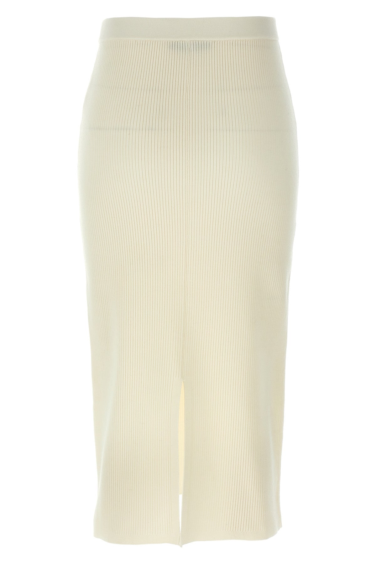 ALESSANDRA RICH 42 midi skirt in ribbed stretch wool and cashmere blend