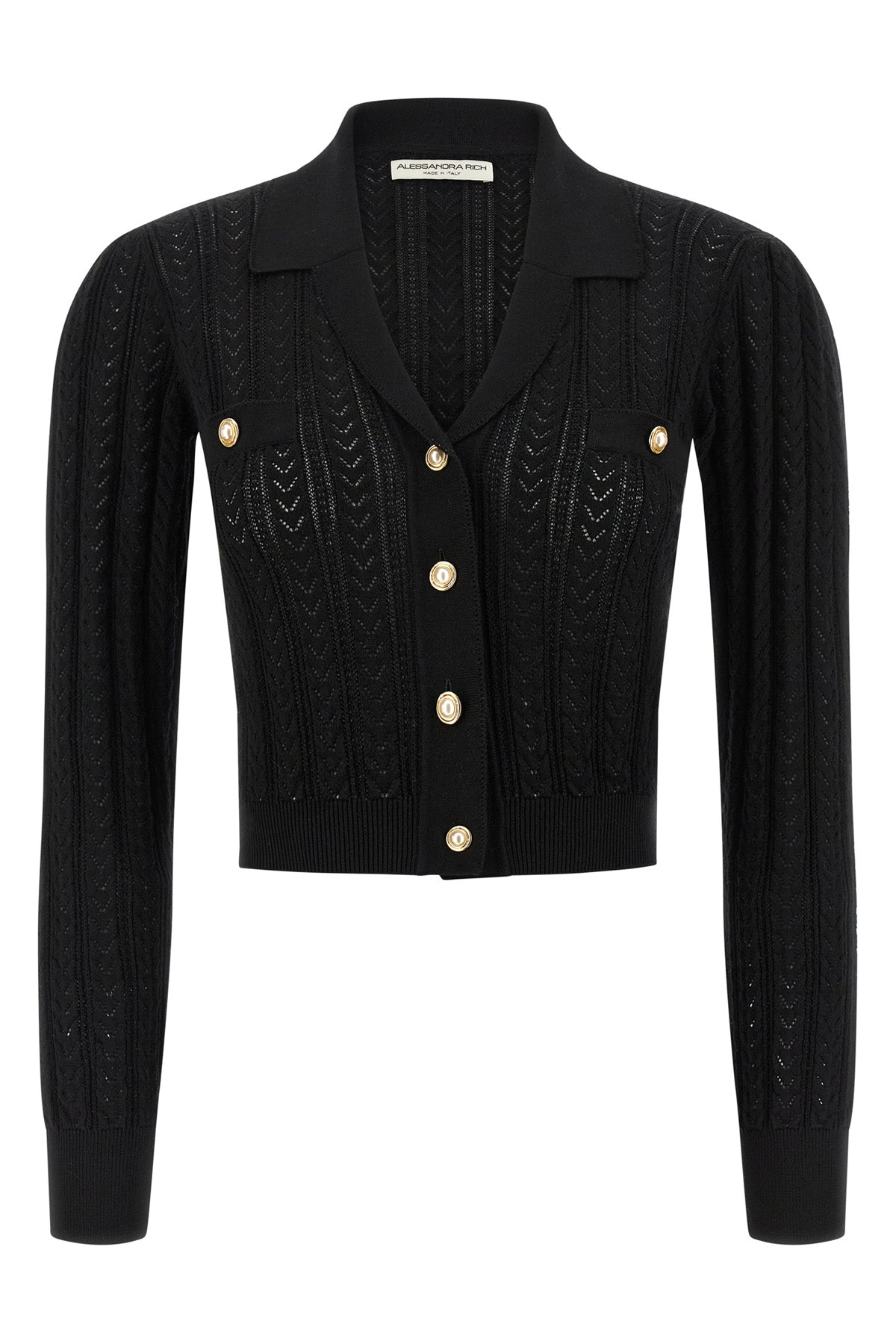 ALESSANDRA RICH 40 cashmere blend knit cardigan