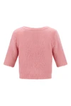 carded mohair cardigan in alpaca and wool blend