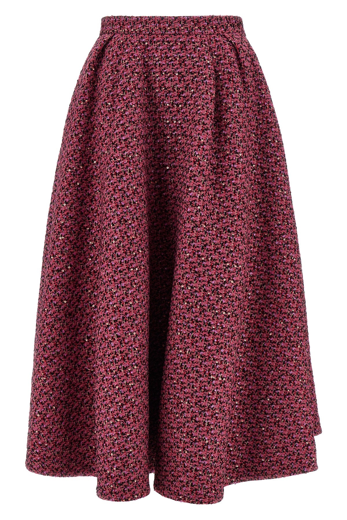 ALESSANDRA RICH 38 full skirt in wool blend tweed