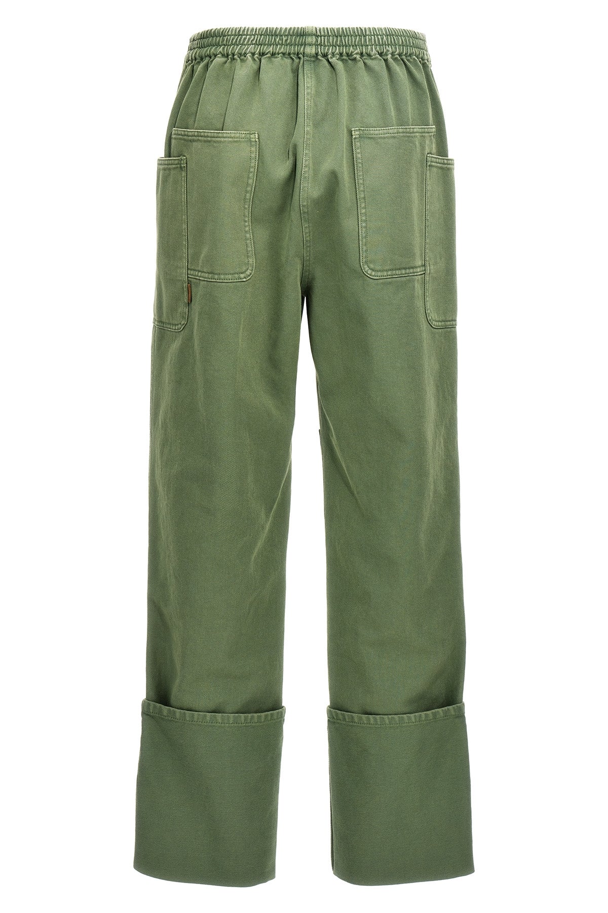 MAX MARA 38 facella heavy drill trousers of garment-dyed cotton