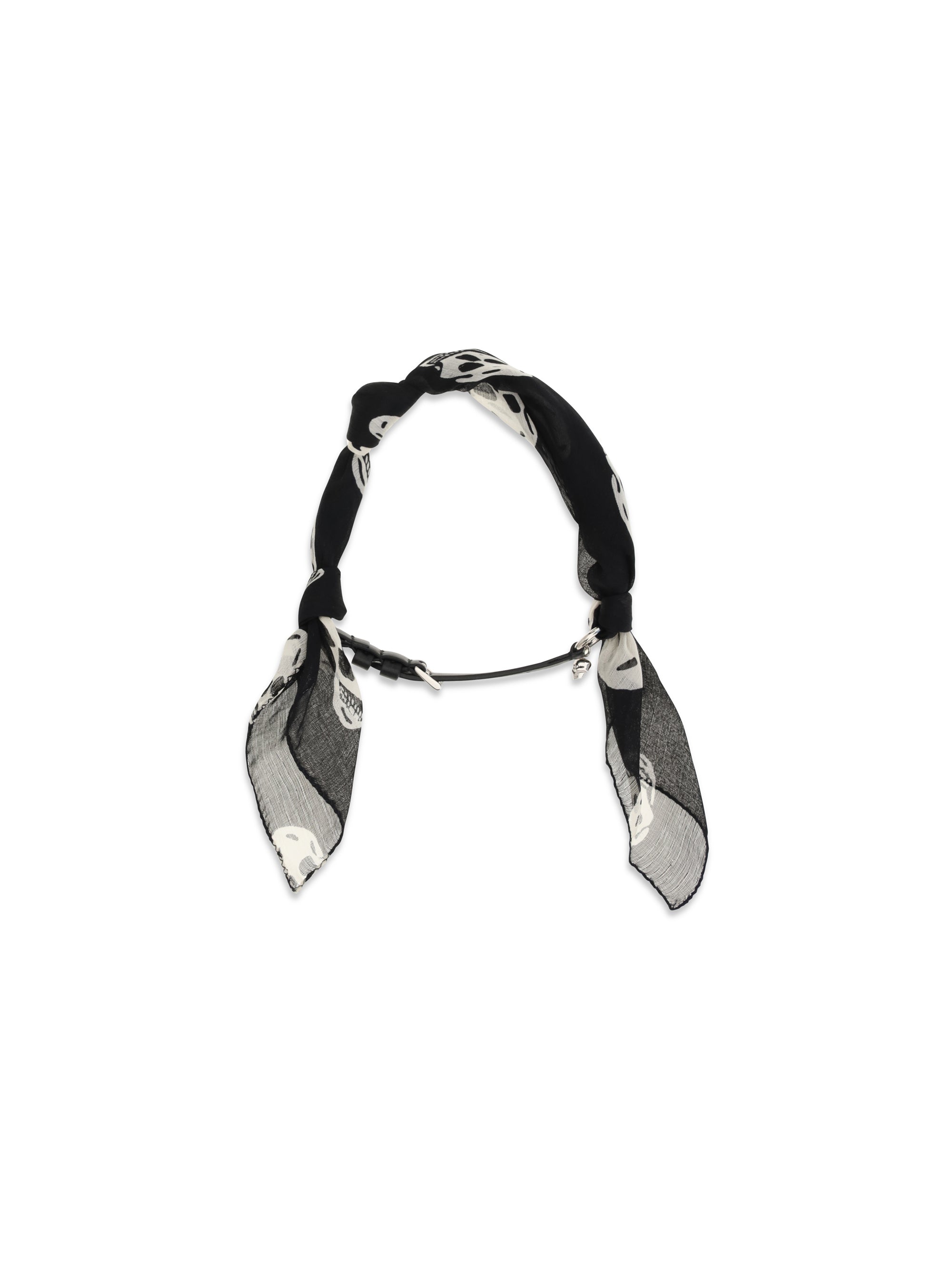 ALEXANDER MCQUEEN OS double-wrap skull scarf bracelet