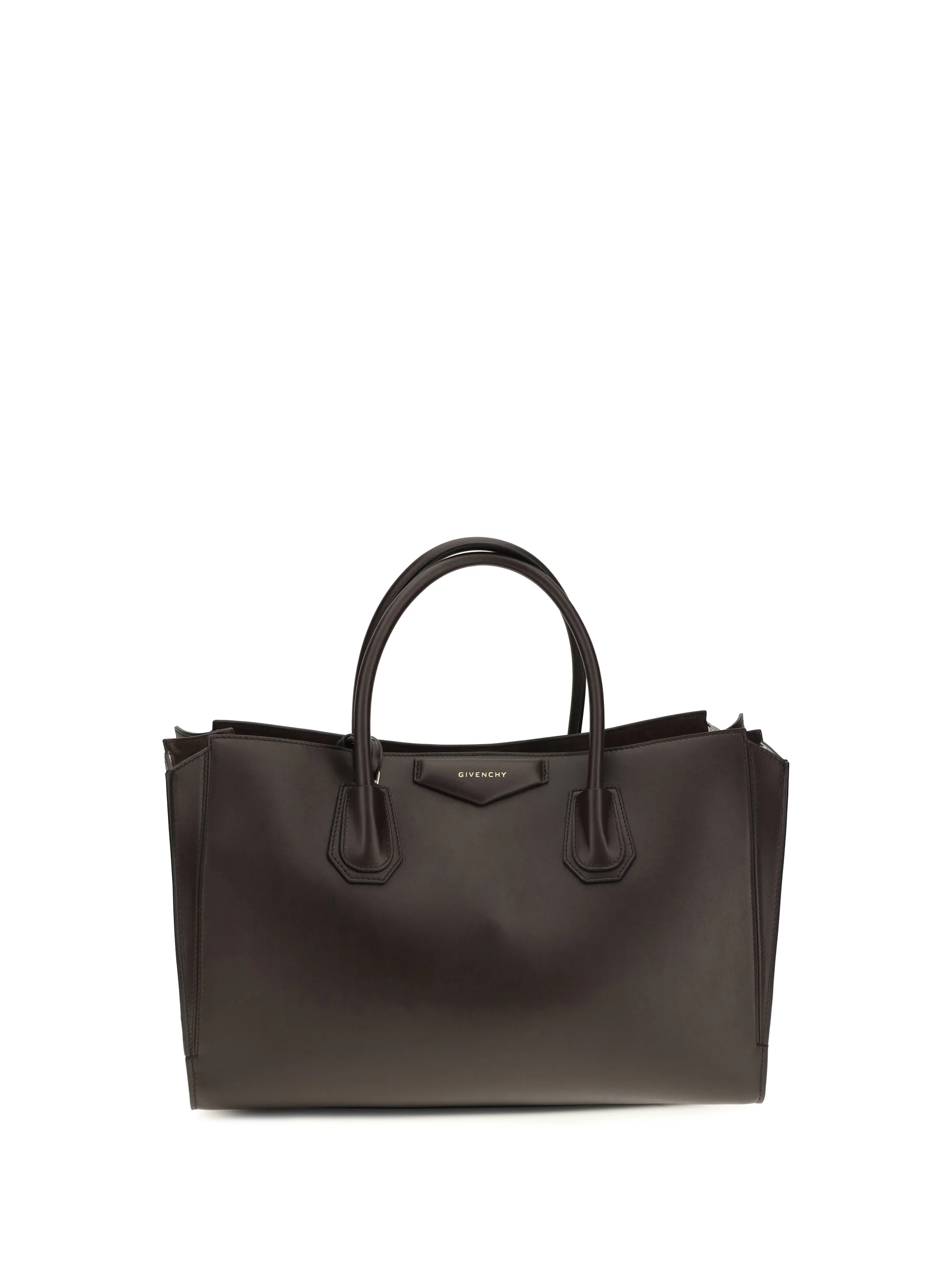 medium antigona catchall glossy grained leather handbag
