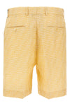 ff linen jacquard bermuda shorts