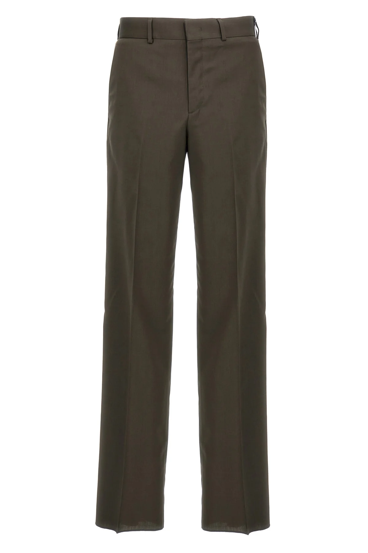 FENDI 46 cipresso wool pants